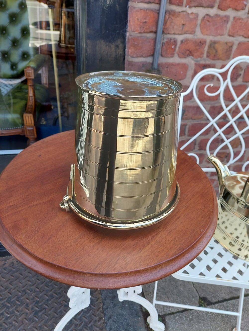 Georgian Brass Ice Bucket View IV