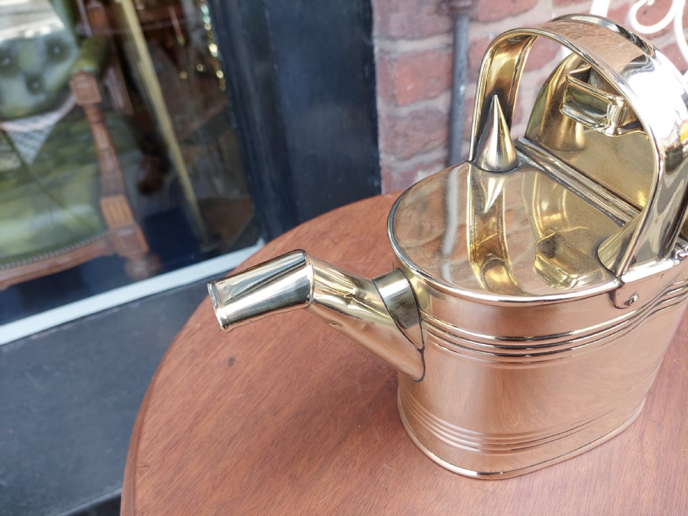 Victorian Brass Watering Can  View V