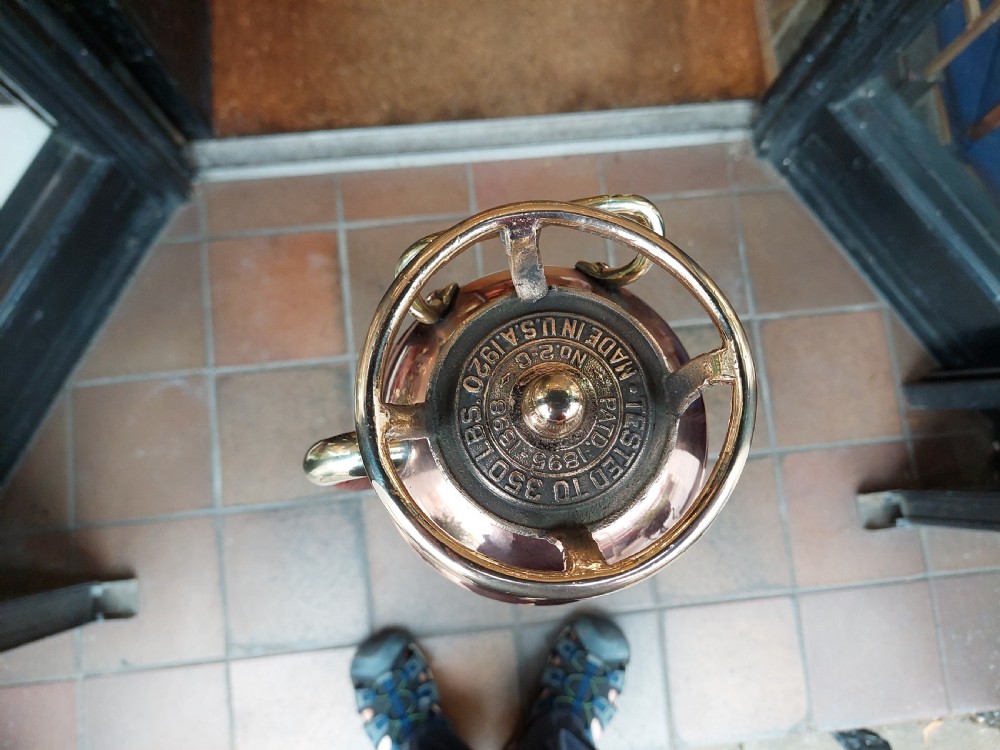 1920's Empire Brass Fire Extinguisher, by John Kerr & Co. Manchester View IV