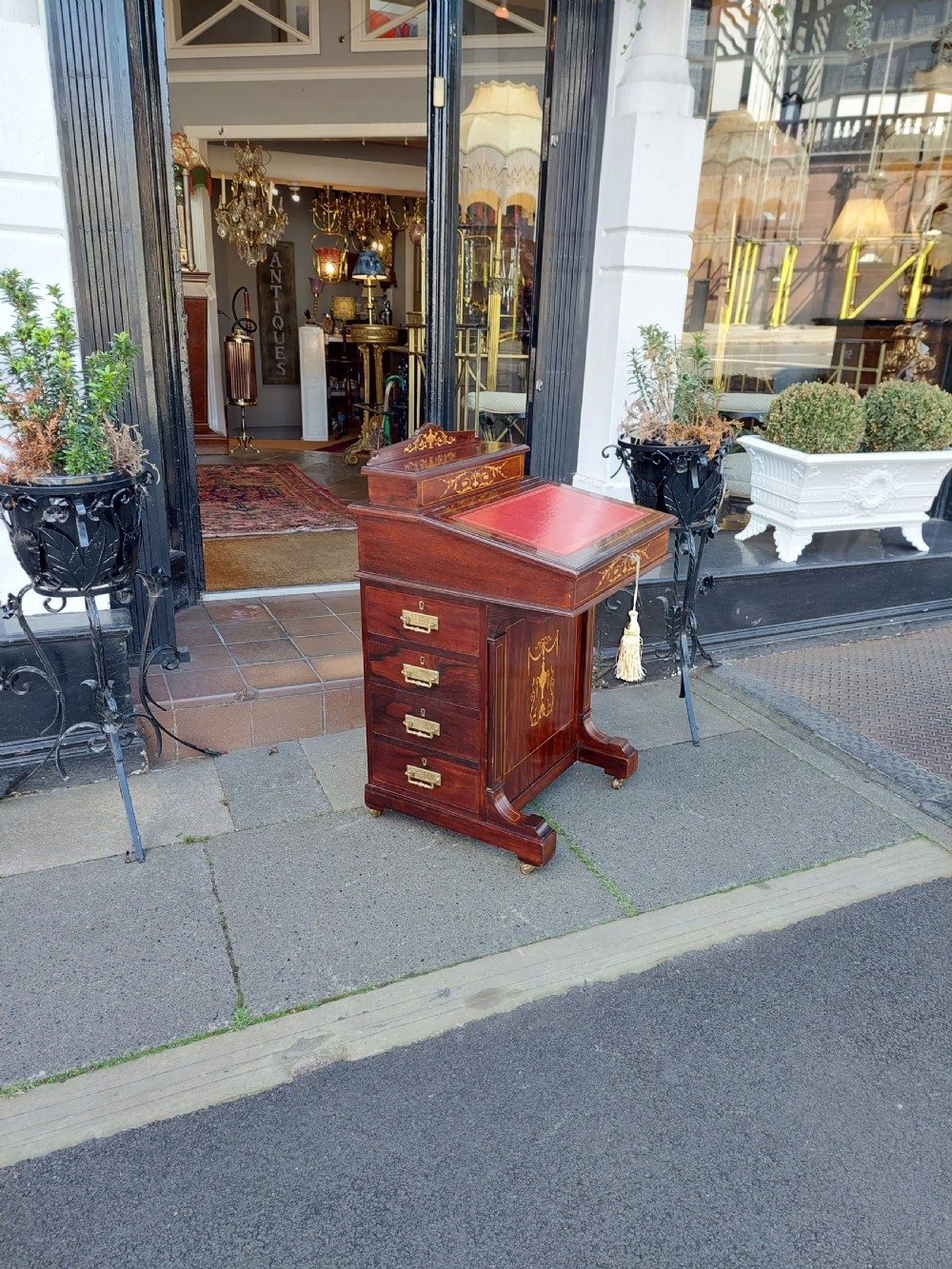 Victorian Rosewood Davenport View IV