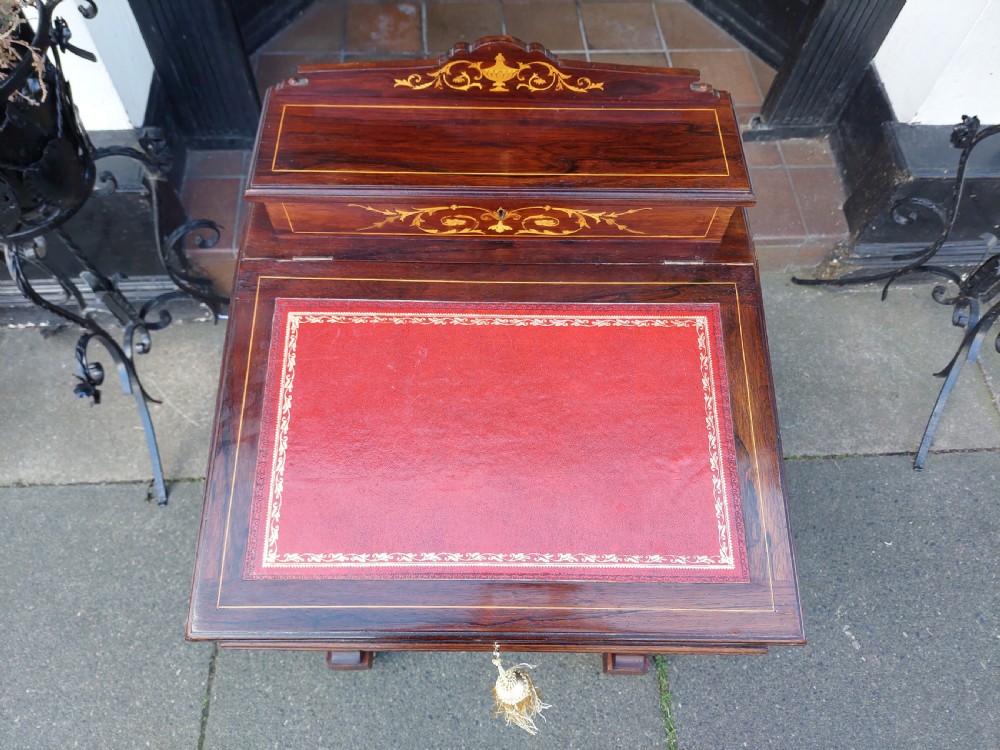 Victorian Rosewood Davenport View VII