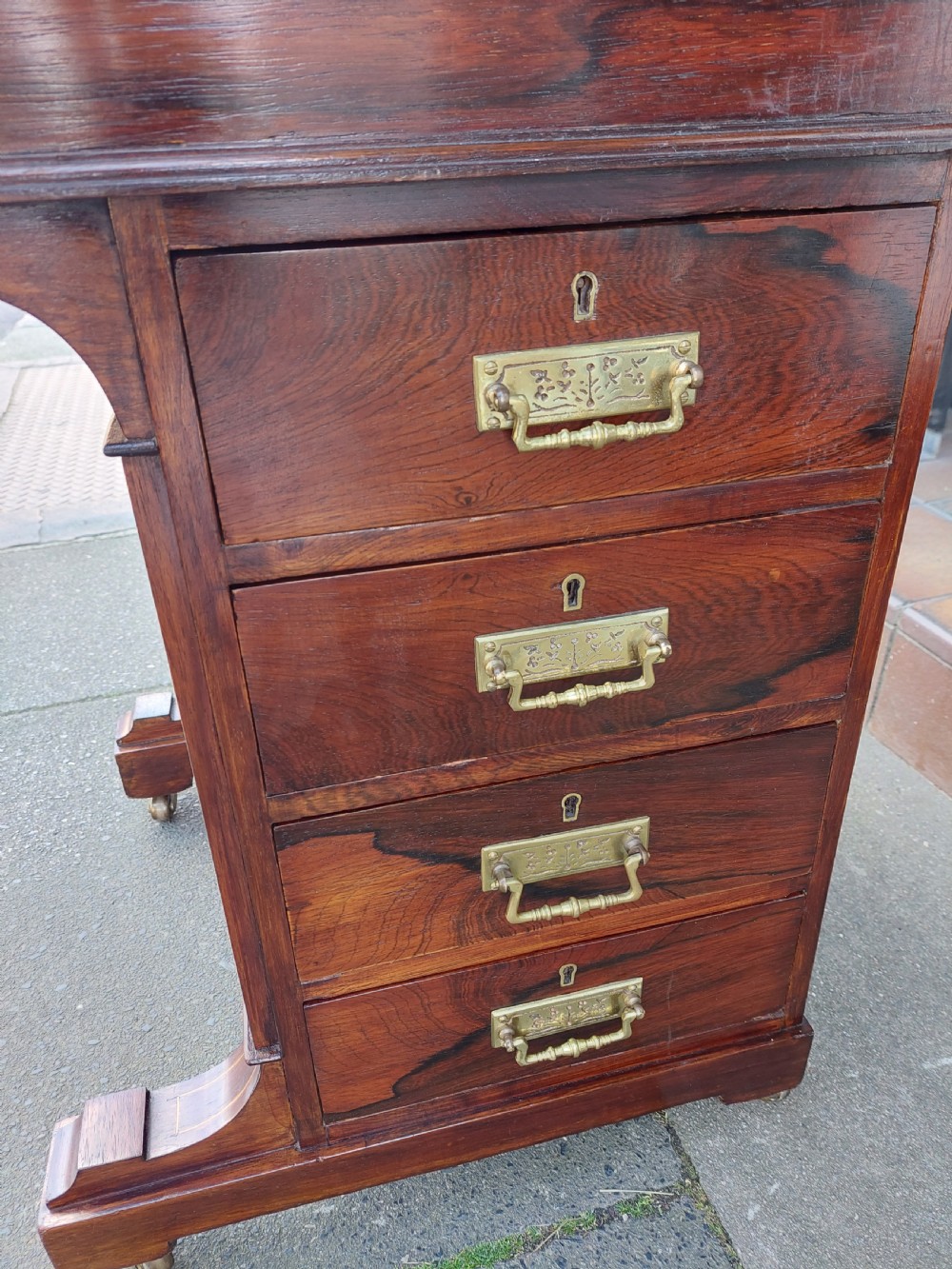 Victorian Rosewood Davenport View XIII