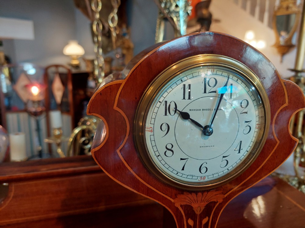 Edwardian Art Nouveau Mantel Clock View VI
