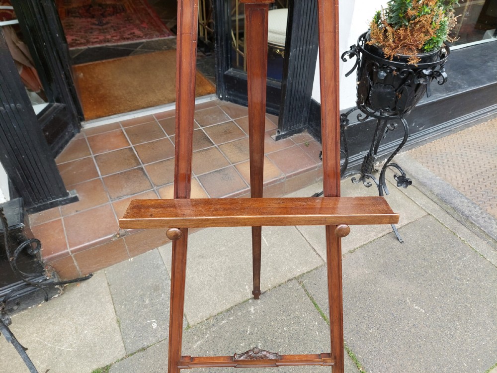 Edwardian Mahogany Easel View VIII