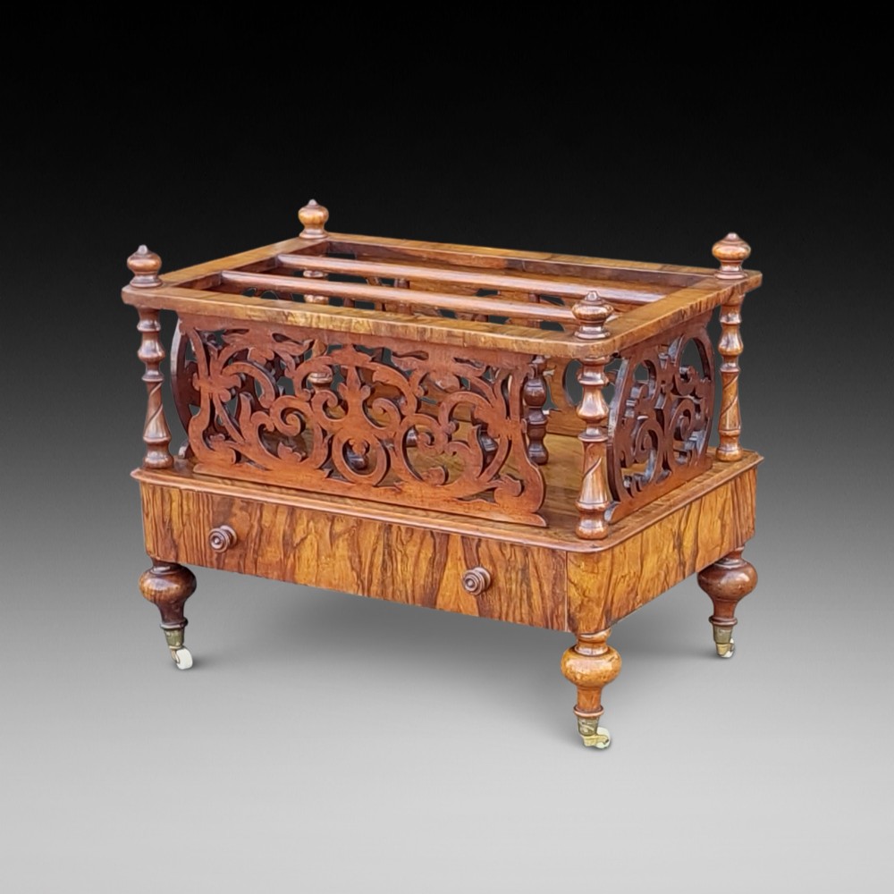 Victorian Walnut Three Division Canterbury 
