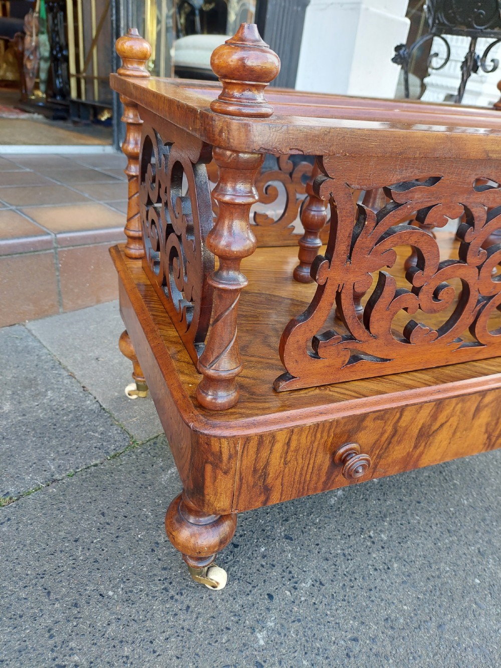 Victorian Walnut Three Division Canterbury  View III