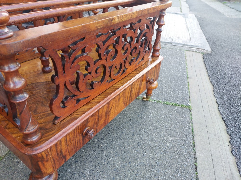 Victorian Walnut Three Division Canterbury  View IV