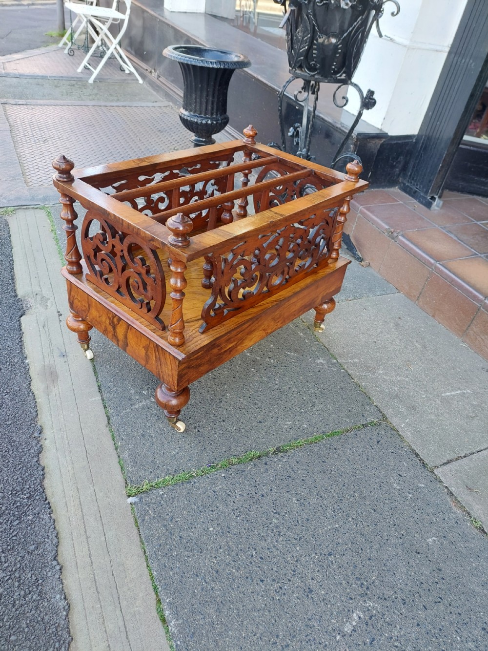 Victorian Walnut Three Division Canterbury  View VII