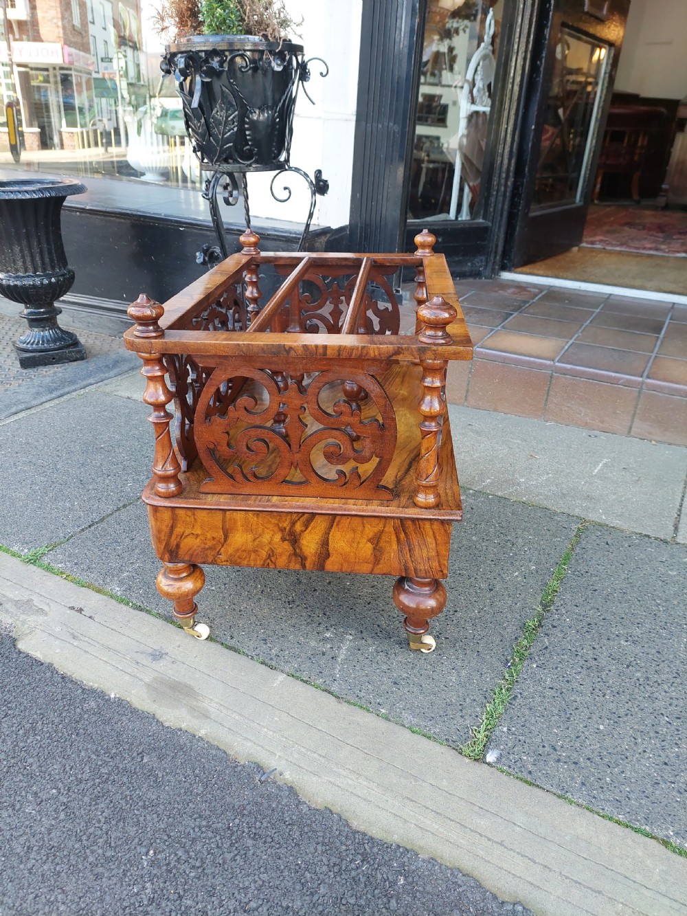 Victorian Walnut Three Division Canterbury  View VIII
