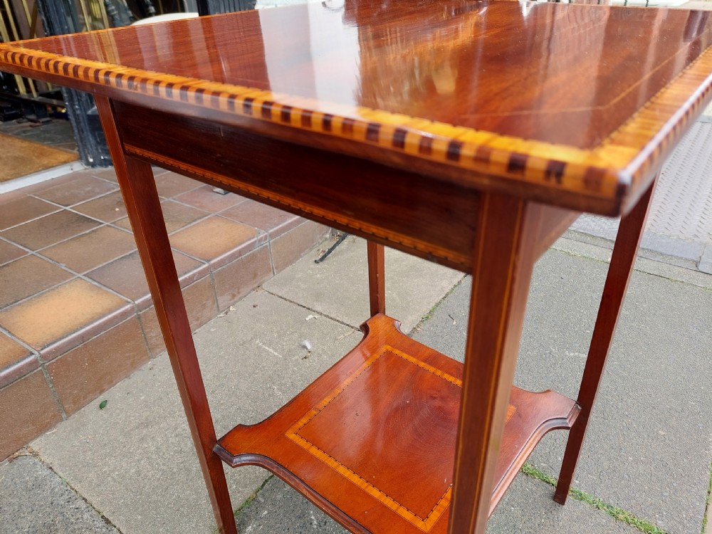 Edwardian Mahogany Side Table View VII