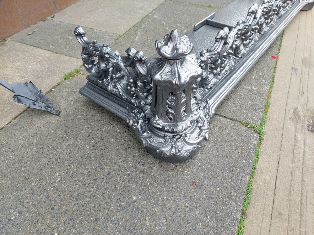 Victorian Cast Iron Fire Surround Curb  View II