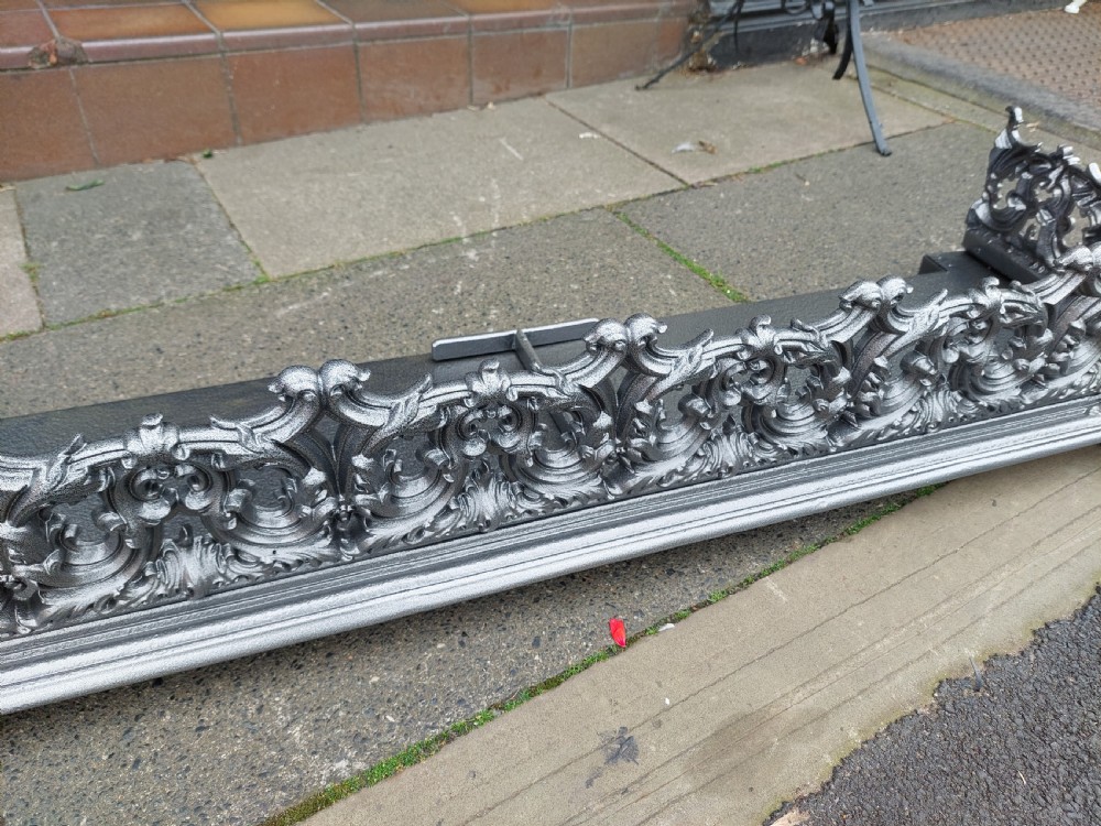 Victorian Cast Iron Fire Surround Curb  View V