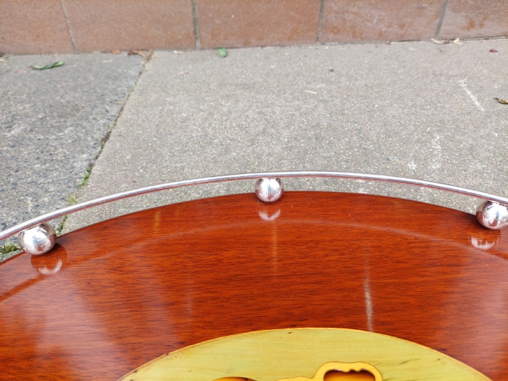 Edwardian Mahogany Oval Tray  View III