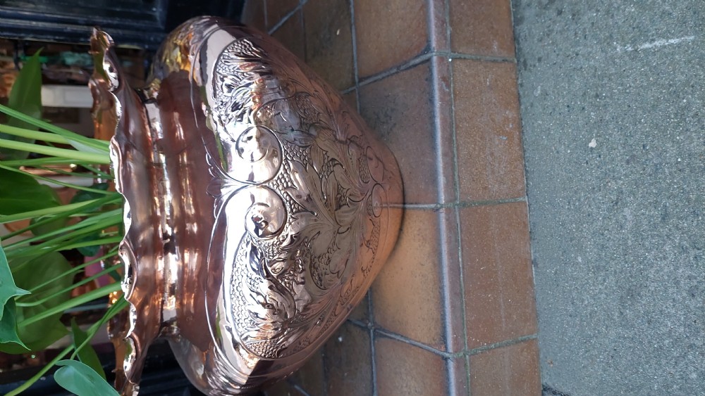 Impressive Art Nouveau Copper Jardinierre  View VI
