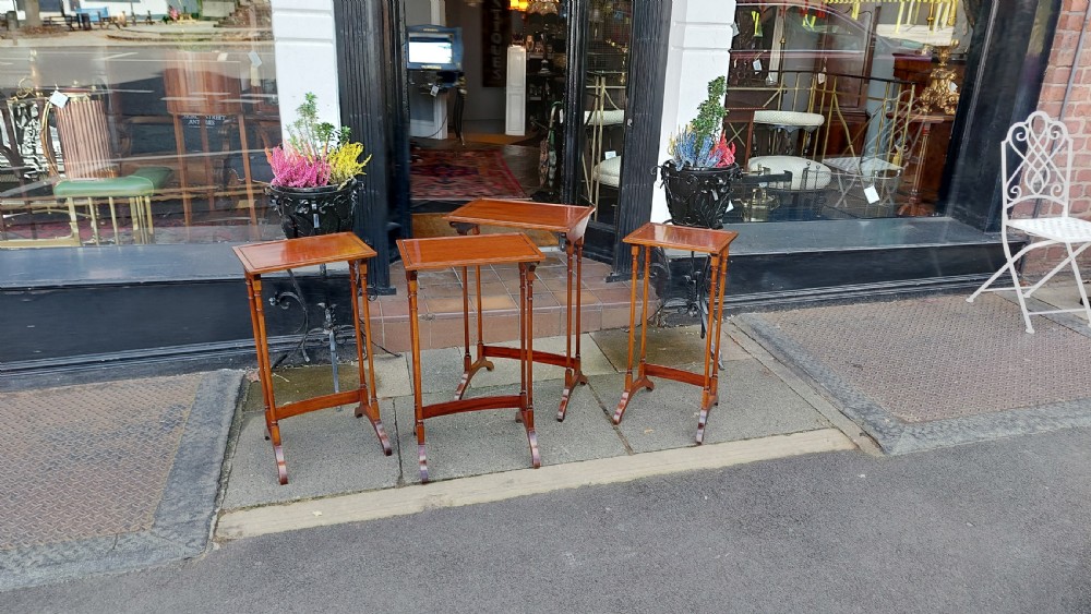 Edwardian Mahogany Quartteto Nest of Tables View IV