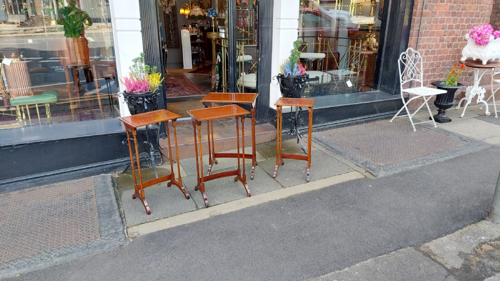 Edwardian Mahogany Quartteto Nest of Tables View V