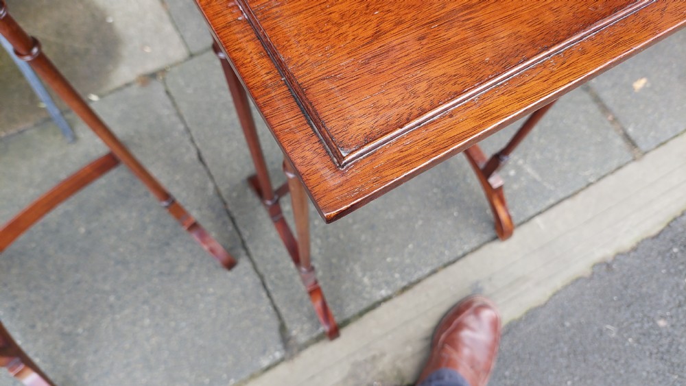 Edwardian Mahogany Quartteto Nest of Tables View VI