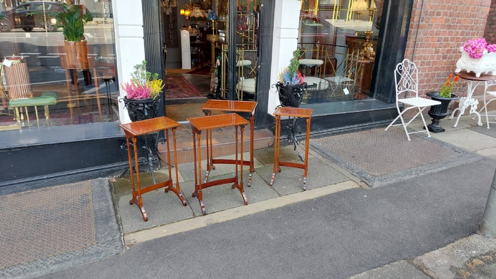 Edwardian Mahogany Quartteto Nest of Tables View VII