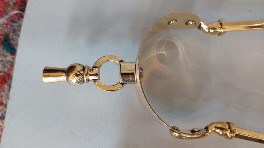 Edwardian Brass Fireside Tool Set View VI