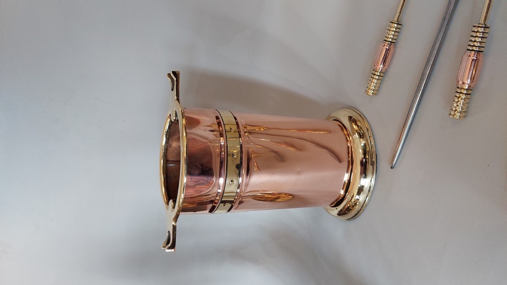 Edwardian Copper and Brass Fireside Companion Set View III
