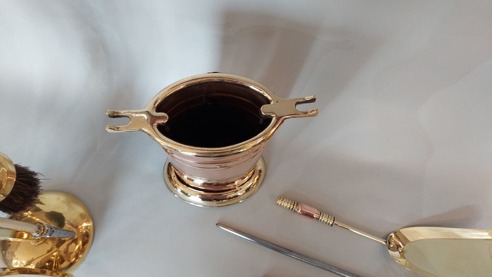Edwardian Copper and Brass Fireside Companion Set View IV