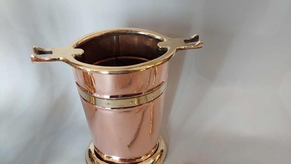 Edwardian Copper and Brass Fireside Companion Set View V