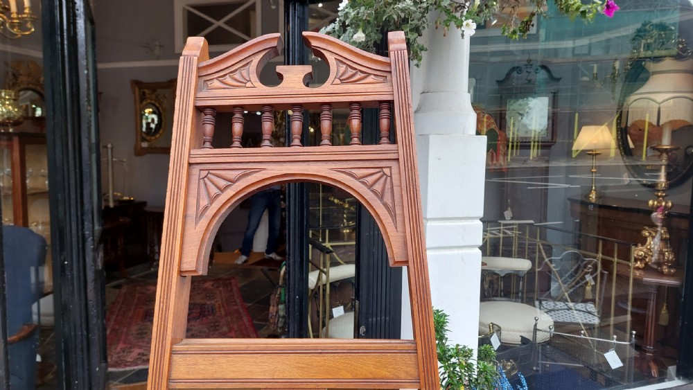 Victorian Walnut Easel Stand View VIII