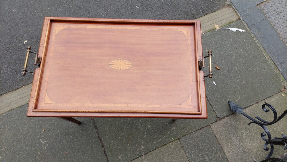 The Osterley Tabley - Edwardian Butlers Tray Table View VII