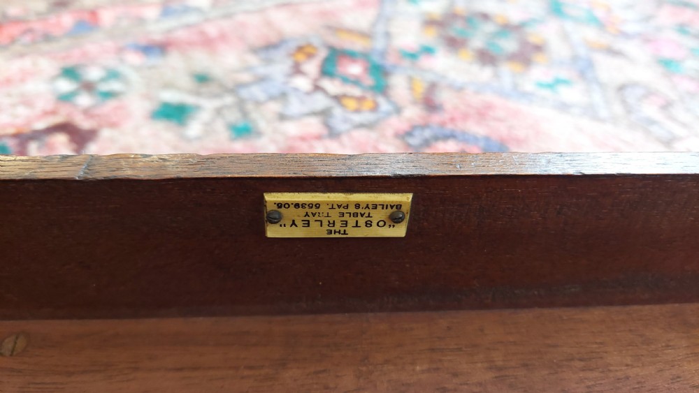 The Osterley Tabley - Edwardian Butlers Tray Table View VIII
