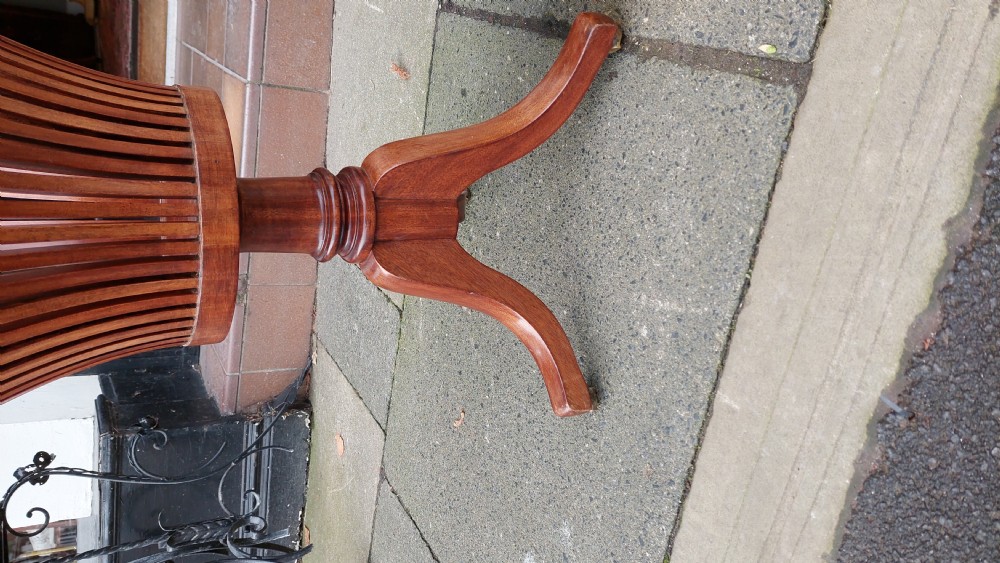Edwardian Fretted Mahogany Plant Stand View V