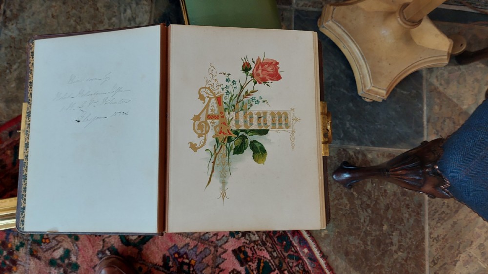 Late Victorian Leather Bound Photo Album View IV