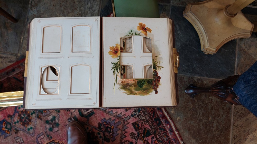 Late Victorian Leather Bound Photo Album View VI
