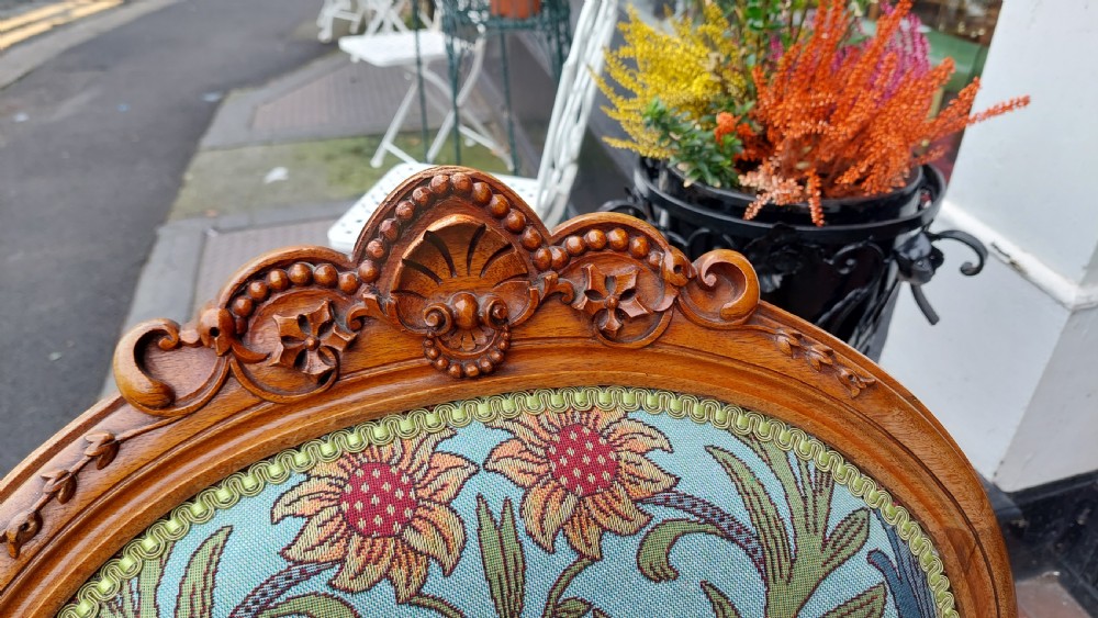 Victorian Walnut Nursing Chair View IV
