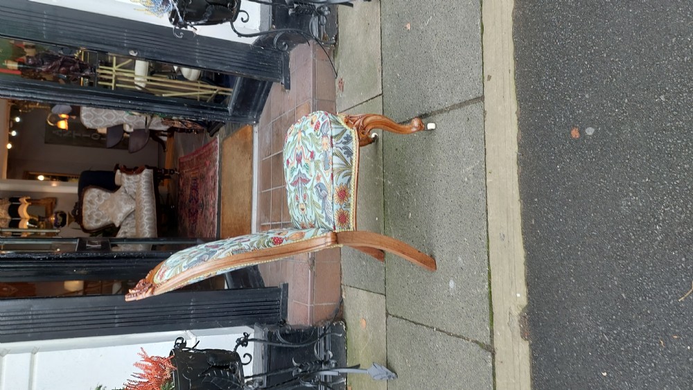 Victorian Walnut Nursing Chair View IX