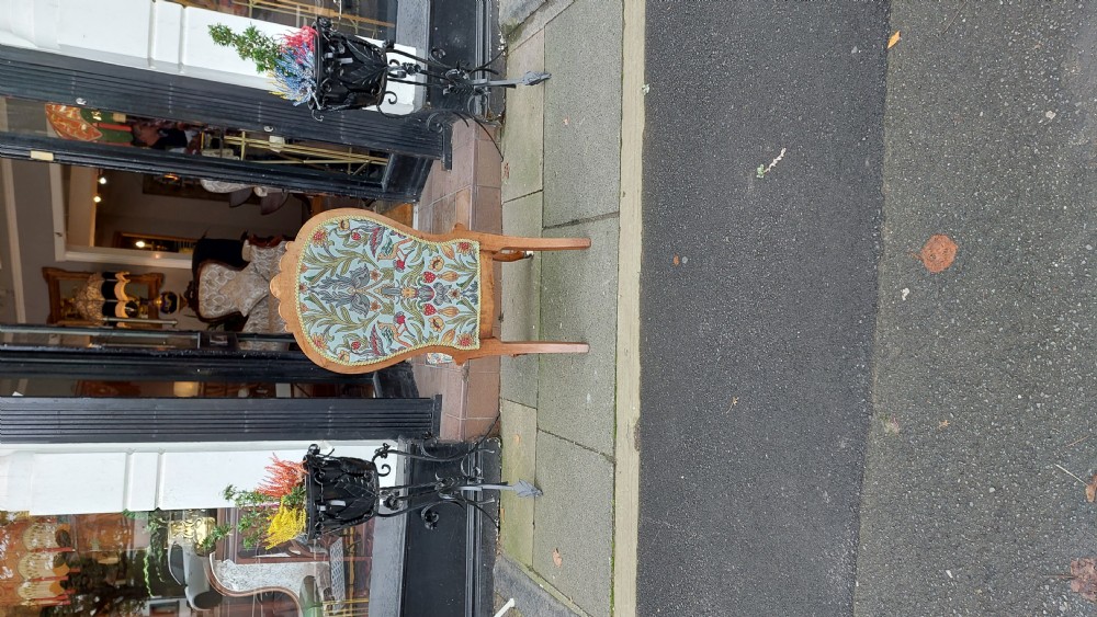 Victorian Walnut Nursing Chair View X