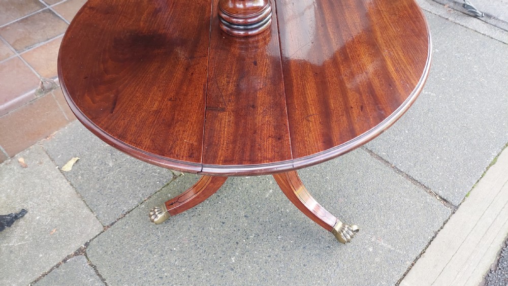 Late George III Mahogany Folding Dumb Waiter View IX