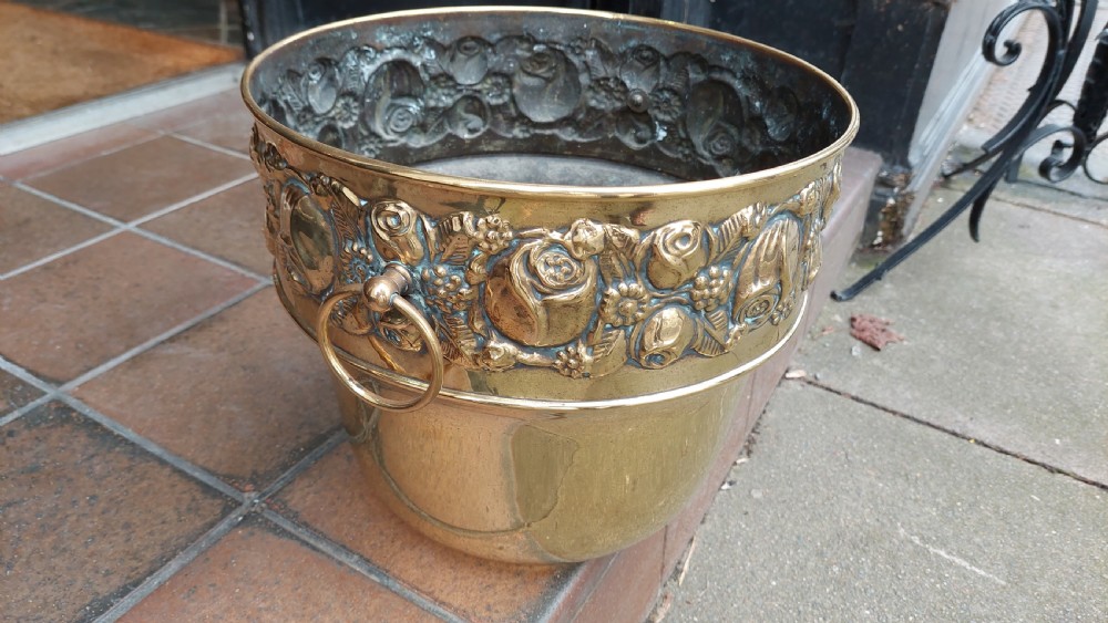 Edwardian Brass Jardiniere View IV