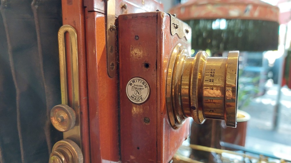 Edwardian Camera on Tripod Stand View VI