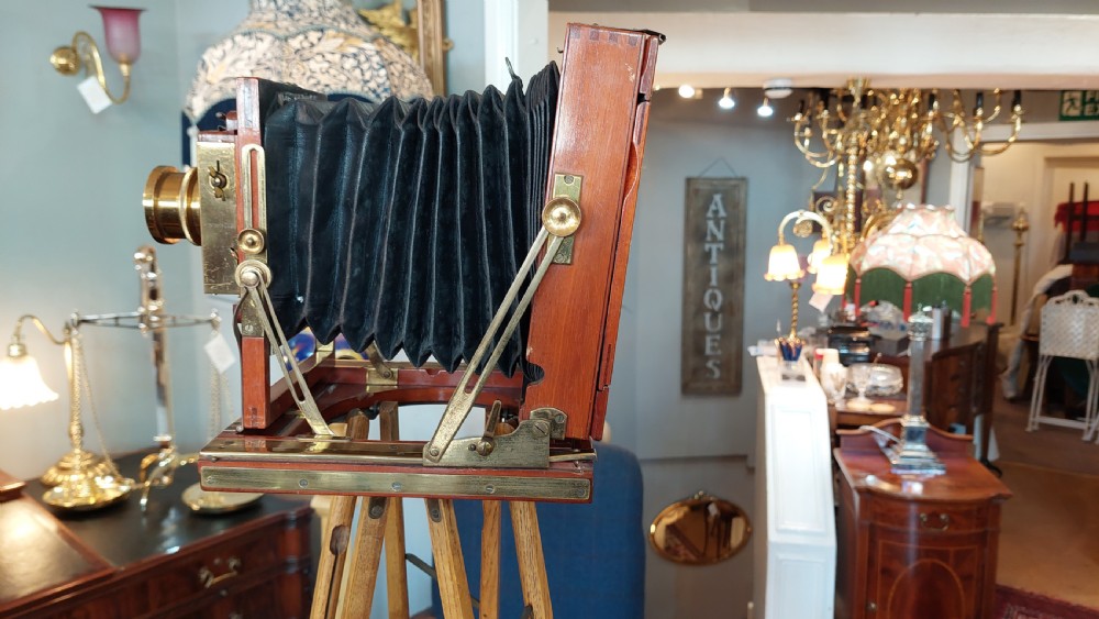 Edwardian Camera on Tripod Stand View XIII