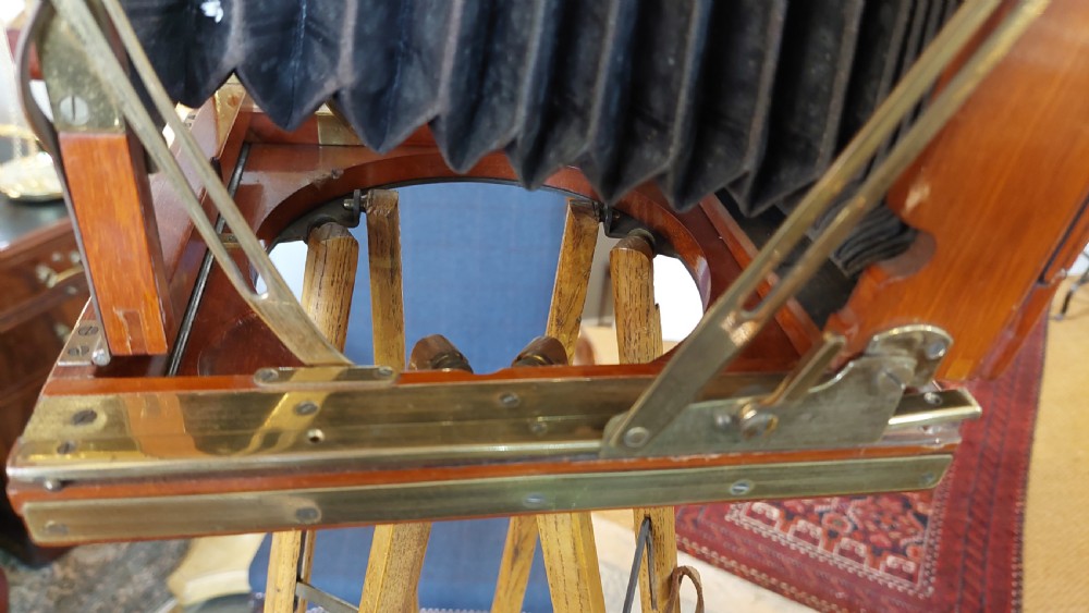 Edwardian Camera on Tripod Stand View XVI