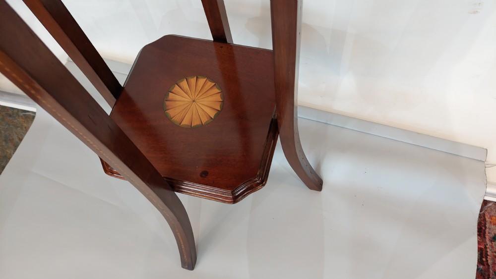  Edwardian Mahogany Torchere Plant Stand View III
