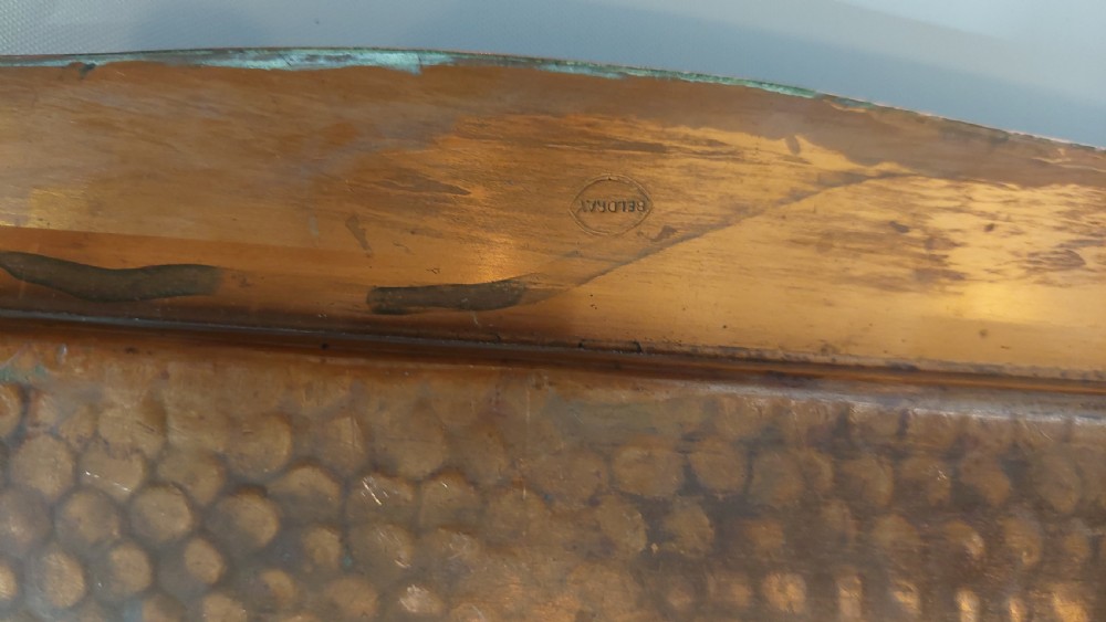 Secessionist (Art Nouveau) Hammered Copper Tray View V