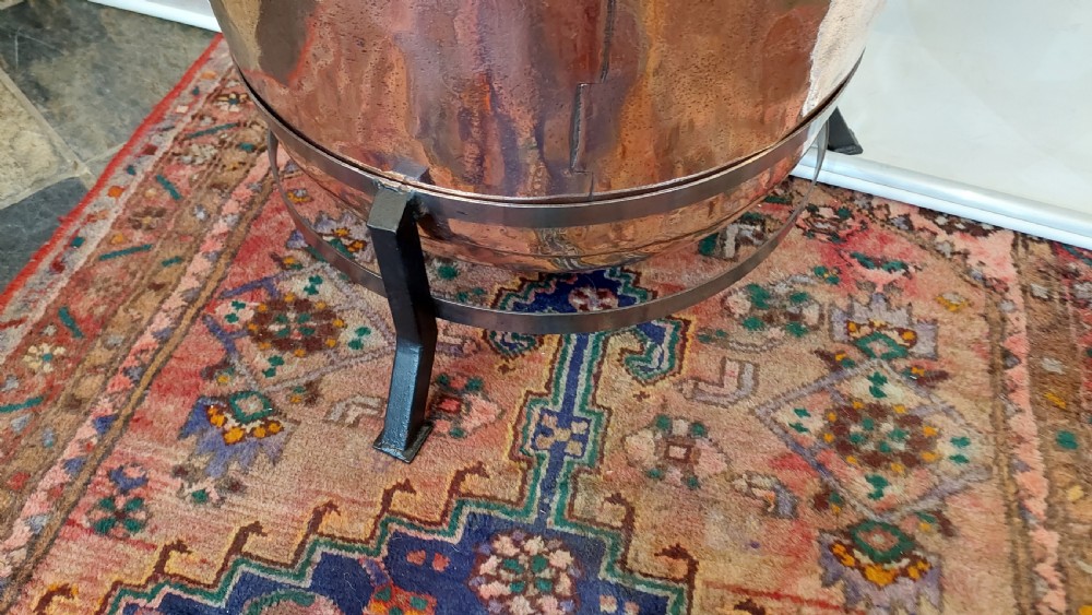 Very Large 19thC Copper Log Receiver View IV