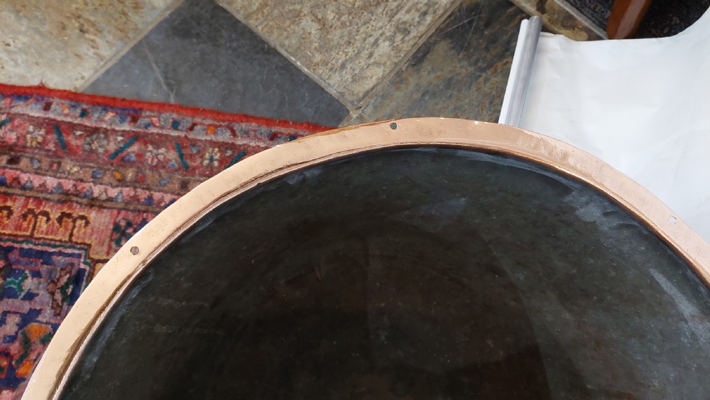 Very Large 19thC Copper Log Receiver View V