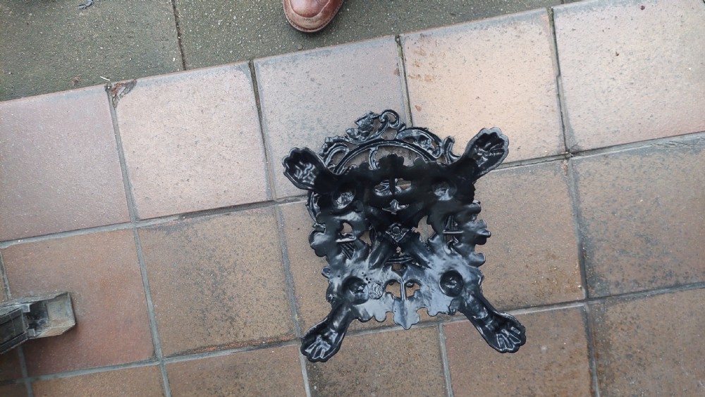 19th Cast Iron Trivet Stand View VII