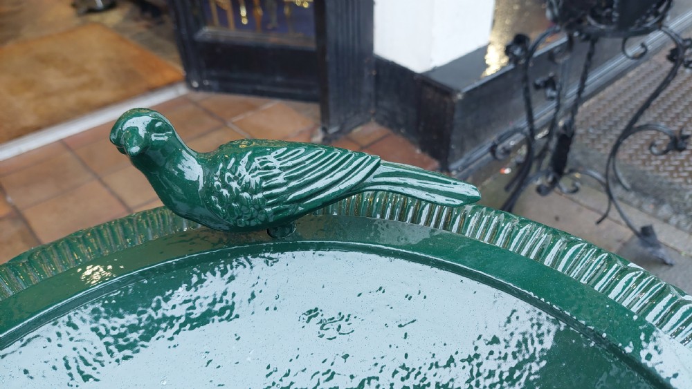 Early 20th Century Cast-Iron Bird Bath View II