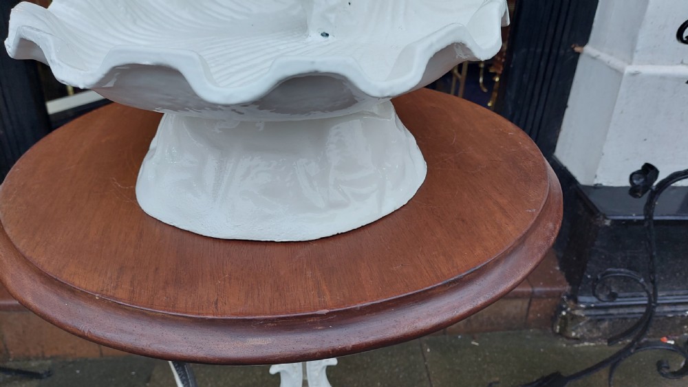 Early 20thC Cast Iron Table Top Bird Bath View VII