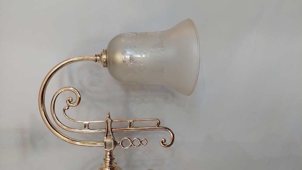 Edwardian Brass Twin Branch Lantern View II