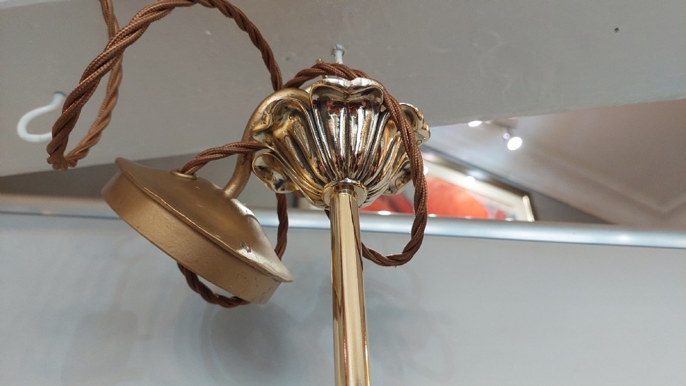 Edwardian Brass Twin Branch Lantern View III