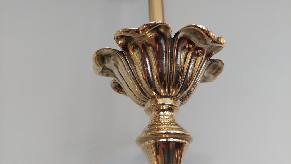 Edwardian Brass Twin Branch Lantern View IV